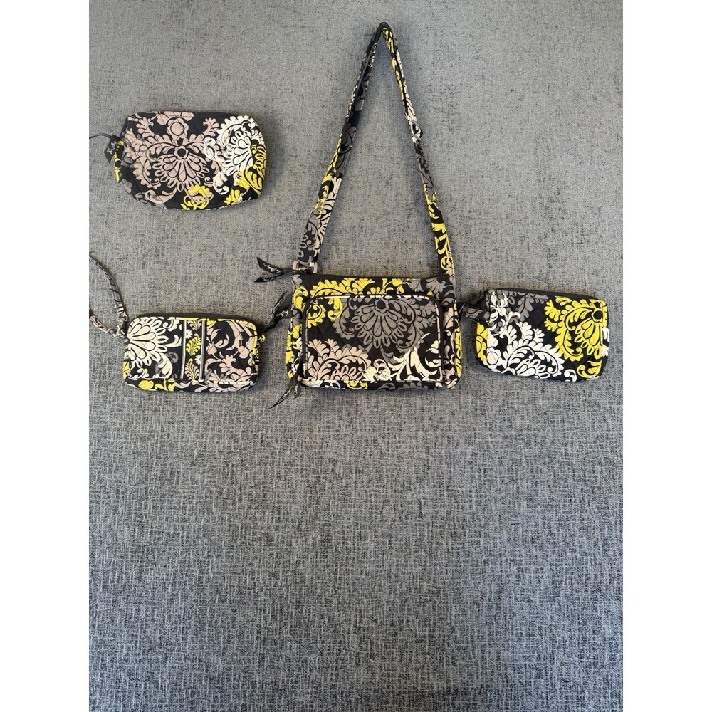 Vera‎ Bradley Baroque Set (4) Small Crossbody, Wallet, Cosmetic Bags EUC